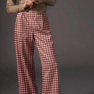 Anthropologie FRNCH PARIS plaid pants